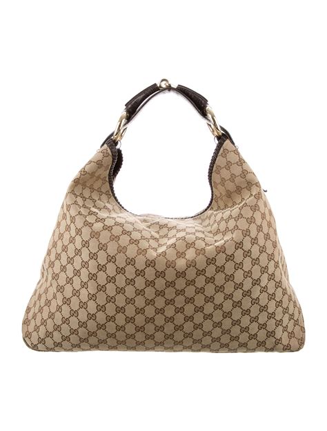 gucci large horsebit hobo|gucci signature hobo bag.